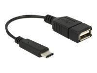 USB Kabel Delock C -> A St/Bu 0.15m
