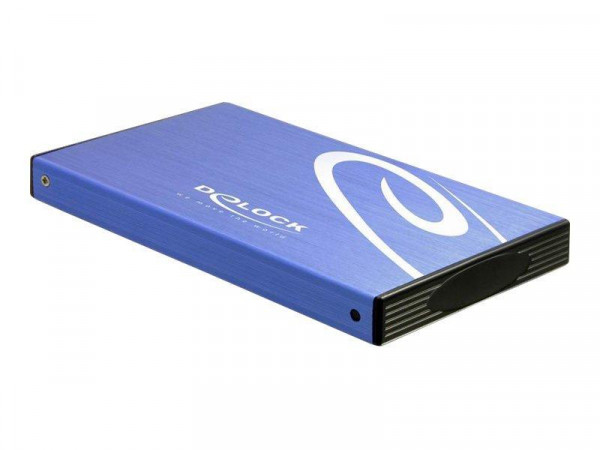 Gehäuse 2,5" Delock USB2.0 für 6,3cm IDE HDDs blau