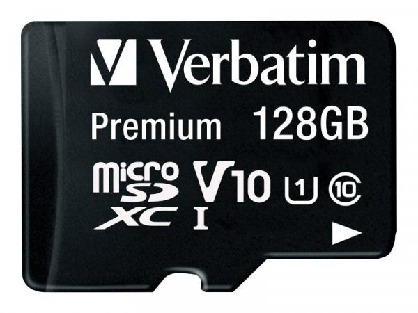 SD MicroSD Card 128GB Verbatim SDXC Premium Class10 +