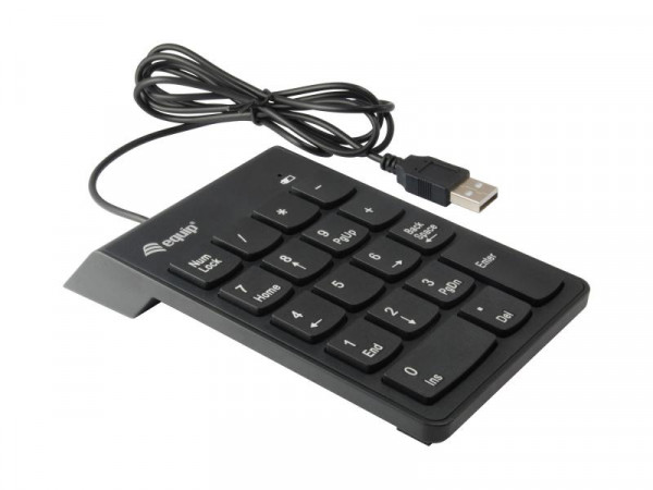 Equip USB Nummernblock Keypad 245205, Plug-and-Play, schwarz