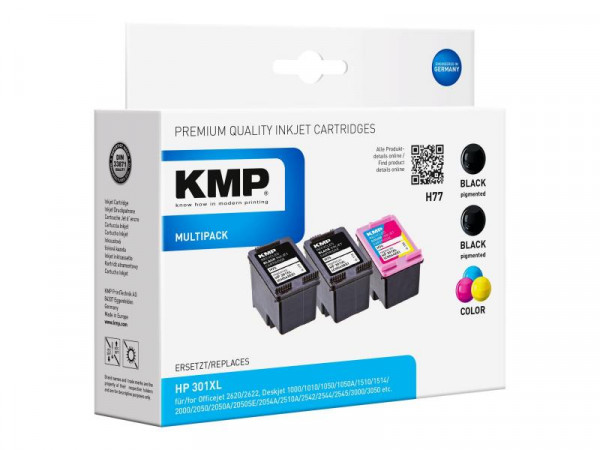 KMP Patrone HP HP301XL CH563EE Multipack BK/C/Y/M