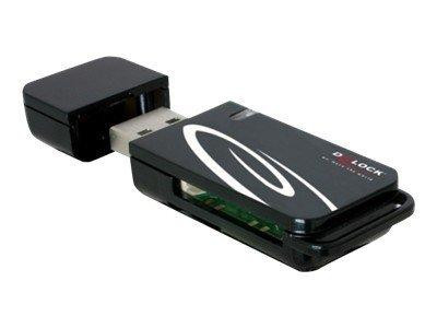 Delock USB 2.0 CardReader 18 in 1 - Kartenleser - 18-in-1 (MMC, SD, miniSD, RS-MMC, TransFlash, MMCm