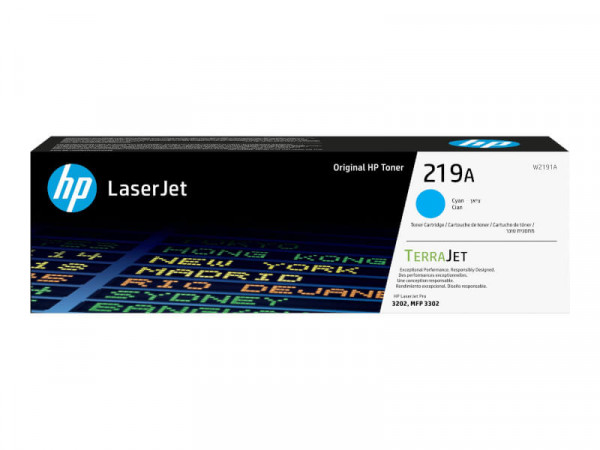 HP 219A Cyan LaserJet Tonerpatrone