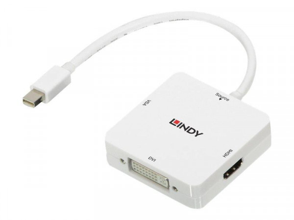 Lindy Mini-DisplayPort an HDMI 2.0 DVI-D & VGA Konverte
