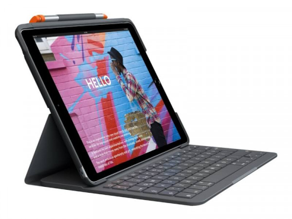 NL Logitech Slim Folio iPad (2022) 10th gen QWERTY UK-Layout