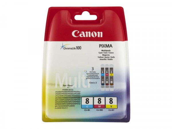 Patrone Canon CLI8CMY Tricolor