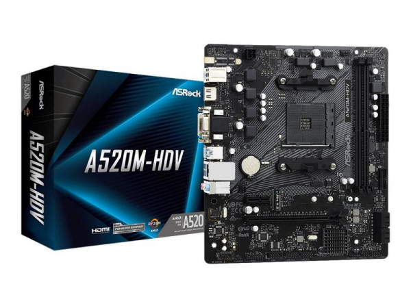 Mainboard ASRock A520M-HDV AM4 M-ATX retail