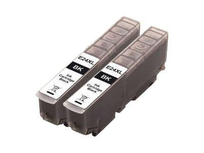 Peach Patrone Epson T2431 schwarz Doppelpack Comp.