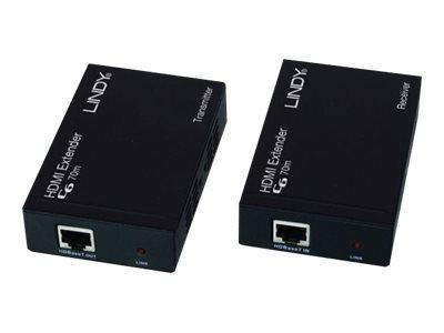 Lindy Extender HDMI & IR über Cat6 inkl. PoC UHD 4K 70m