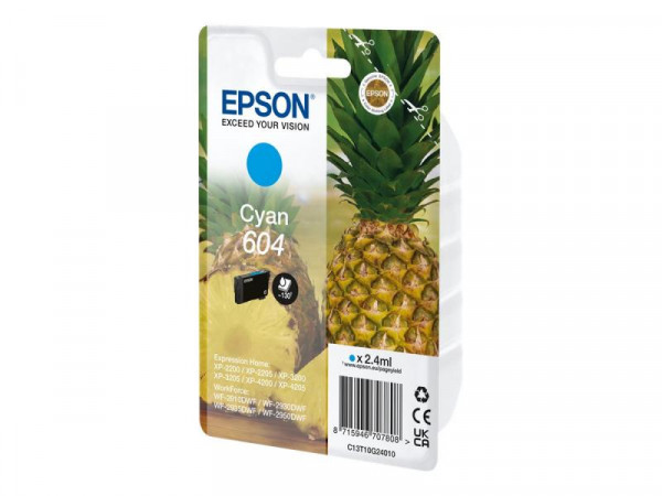 Patrone Epson 604 cyan T10G2