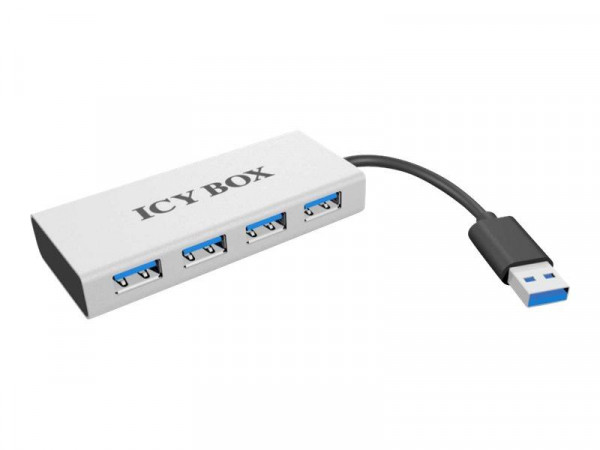 Hub 4-Port IcyBox USB 3.0 IB-AC6104 mit USB 3.0 Kabel (si)