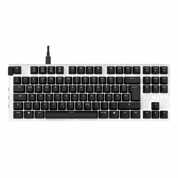 NZXT Keyboard Function Tenkeyless White