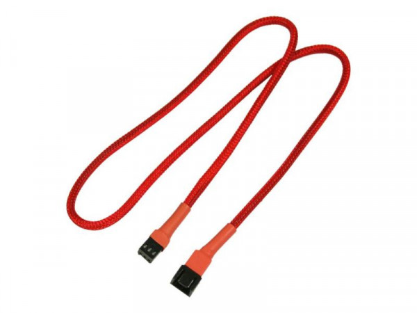 Kabel Nanoxia 3-Pin Verlängerung, 60 cm, rot