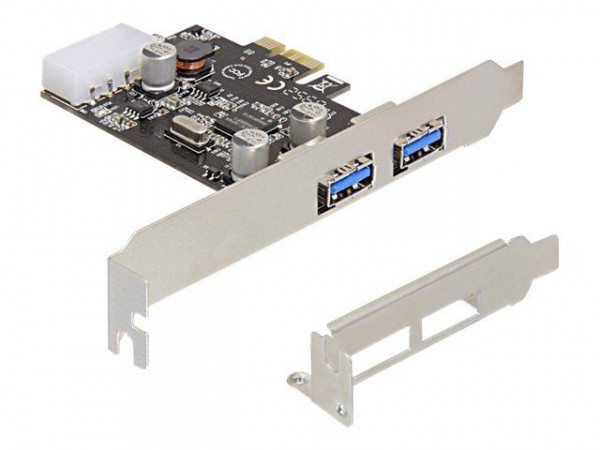 PCI Expr Card Delock 2x USB3.0 ext +LowProfile