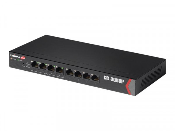 Switch EDIMAX 8x FE GS-3008P (4xPOE Web Managed)