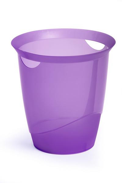 DURABLE TREND Papierkorb 16l transluzent lila