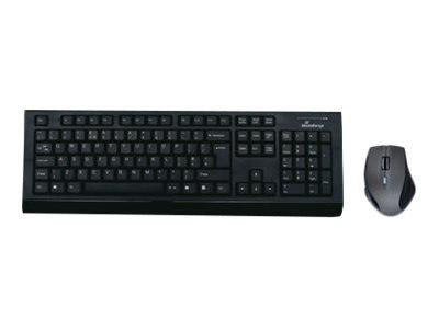 MediaRange Funk-Tastatur und Maus Set QWERT (UK) schwarz/gra