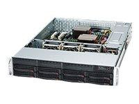 Server Geh Super Micro 2U/2x800W/8x3.5" SC825TQC-R802LPB