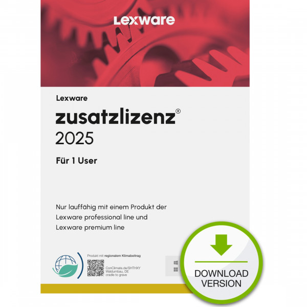 Lexware zusatzlizenz 2025 für 1 User ABO Download