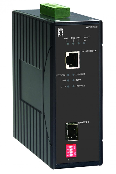 LevelOne Media Konverter IEC-2000 RJ45>SFP