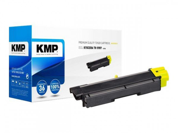 KMP Toner Kyocera TK-590Y/TK590Y yellow 5000 S. K-T55