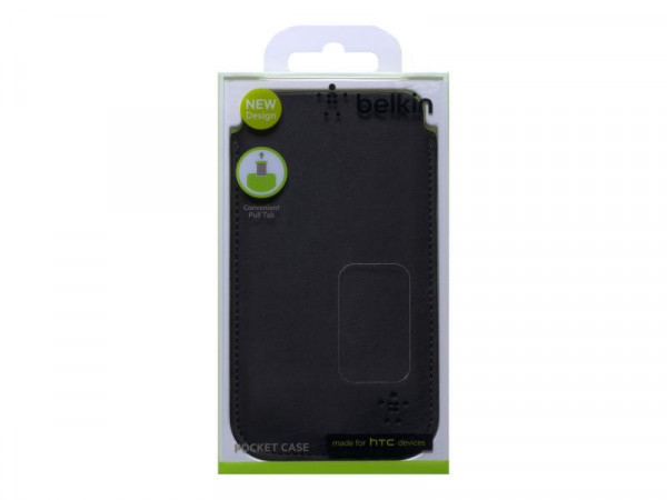 Belkin HTC One Pocket Case PU Leder, schwarz