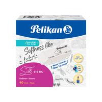 Pelikan Radierer S+S 40L Silk, Weiß, Schachtel mit 40 Stück