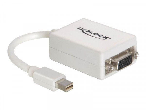 Displayport Adapter Delock mini DP -> D-Sub15 St/Bu weiß