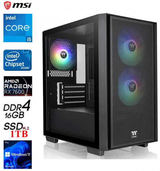 PC GamingLine: Intel Core i5-12400F | 16GB | AMD RX7600 8G | 1TB M.2 | W11P