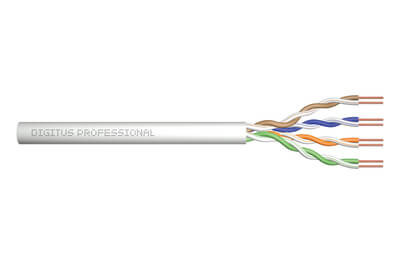 DIGITUS CAT.5e U/UTP Verlegekabel,100 m,simplex, 100m, grau