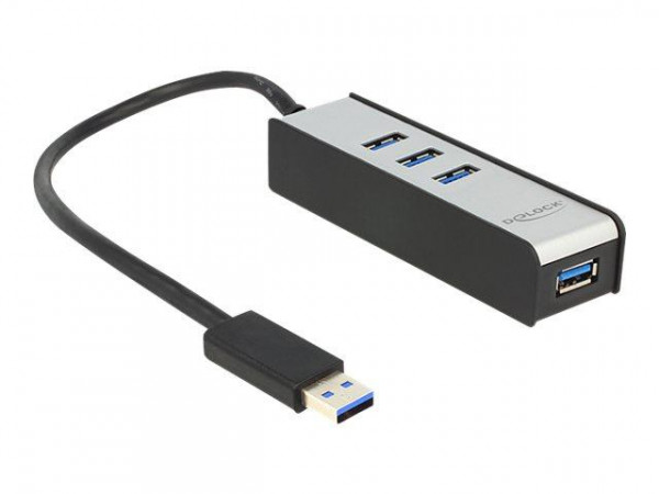 USB-HUB Delock 4-Port USB3.0, Aluline extern