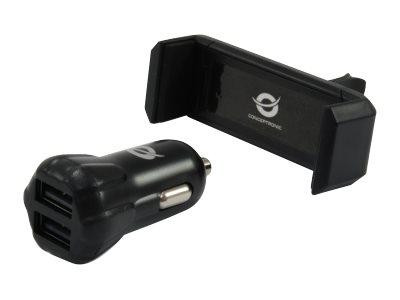 CONCEPTRONIC Ladegerät USB Car Charger Kit 2 USB/ 2.0 A