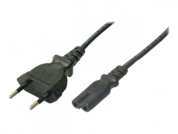 LogiLink Power Cord, Euro - Euro8, black, 1,80m