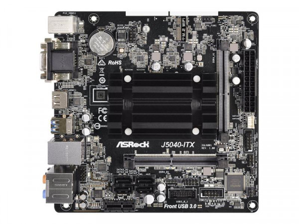 Mainboard ASRock J5040-ITX Intel J5005 CPU M-ITX DVI/HDMI