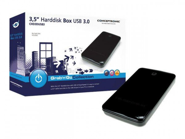 CONCEPTRONIC HDD Gehäuse 3.5" USB3.0 SATA I-III