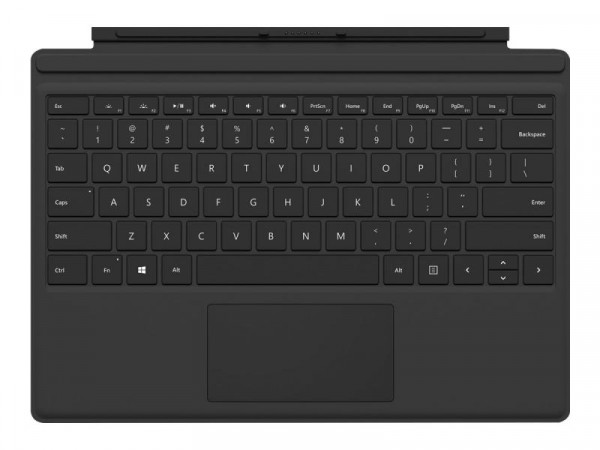 Microsoft Surface Pro Type Cover Comm M1725 Eng Intl Black