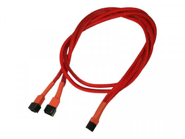 Kabel Nanoxia 3-Pin Y-Kabel, 60 cm, rot