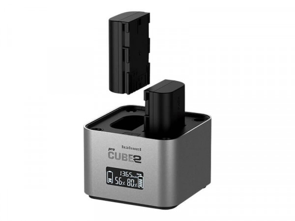 Hähnel Doppelladegerät Pro Cube 2 - Canon mit LCD-Display