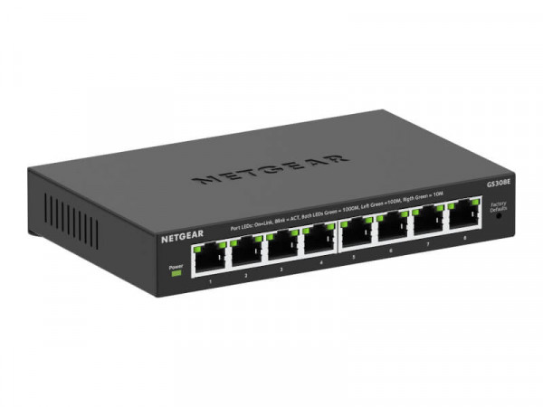 NETGEAR Switch 8x GE GS308E-400EUS Unmanaged Plus