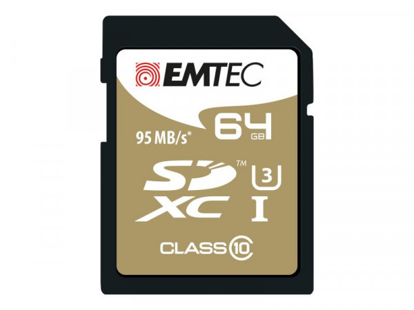 EMTEC SD Card 64GB SDXC (CLASS10) Speedin + Kartenblister