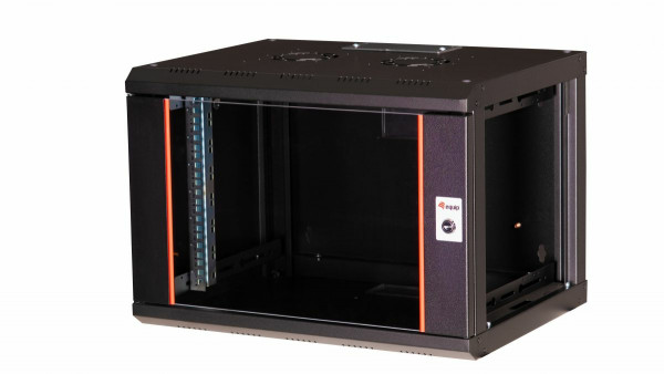 Equip Serverschrank 19" 07U 600x450mm Glastür schwarz