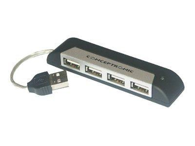 CONCEPTRONIC USB-Hub 4Port USB2.0 schwarz
