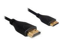 HDMI Kabel Delock Ethernet A -> mini C St/St 1.00m slim