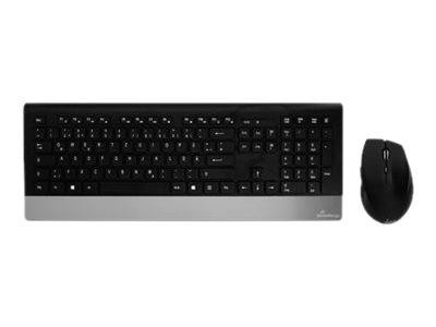 MediaRange Tastatur Highline wireless inkl. Maus schwarz