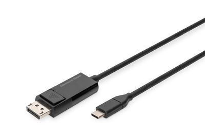 DIGITUS USB Typ C=DisplayPort Bidirektional Adapterkabel 2m