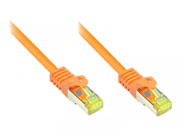 Good Connections Patchkabel m. Cat.7 Rohkabel orange 0,5m