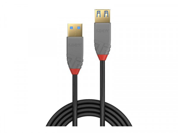 Lindy USB 3.0 Verlängerung Typ A/A Anthra Line M/F 0.5m