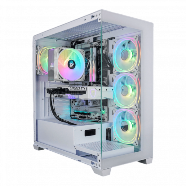 PC GamingLine White: AMD Ryzen 5 7600 | 32GB | NVIDIA GeForce RTX 5060 TI 16G | 1TB M.2 | WiFi | W11
