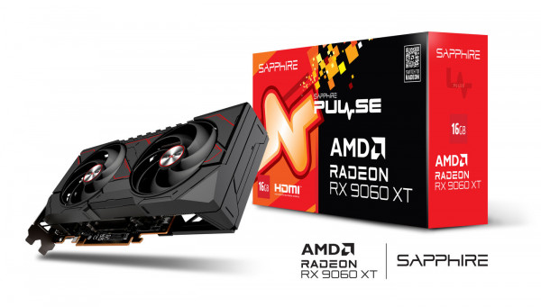 SAPPHIRE Radeon RX9060XT Pulse Gaming OC 16GBGDDR6 2xHDMI DP