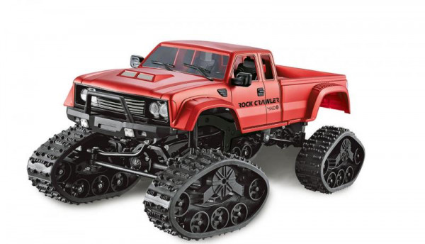 Amewi Pickup Truck mit Rädern & Ketten 4WD 1:16 rot